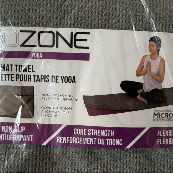 Gray Yoga Mat Towel - Picture 2 of 4